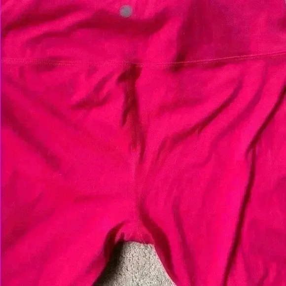 Yogalicious Women's Large Hot Pink Pants Yoga Leggings EUC Cross Cross Detail - Picture 6 of 6
